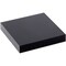 Plymor Black Acrylic Square Polished Edge Display Base, 1.25" W x 1.25" D x 0.25" H